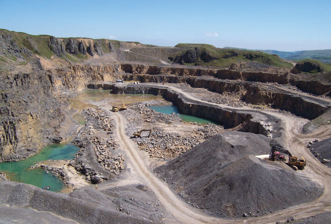 Gryphonn Concrete Trefil Quarry Arial